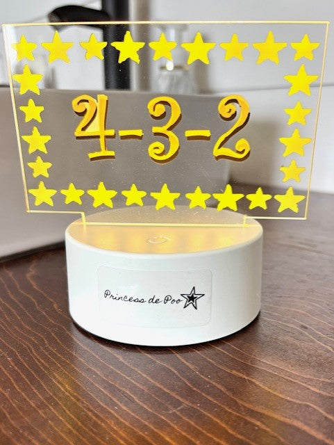 "4-3-2 Princess de Poo, I need you!" LED Light