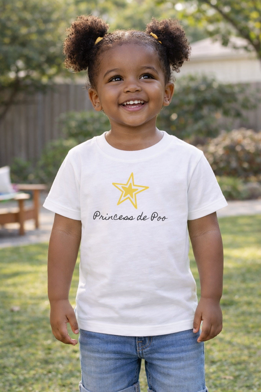 Toddler Princess de Poo Logo T-Shirt